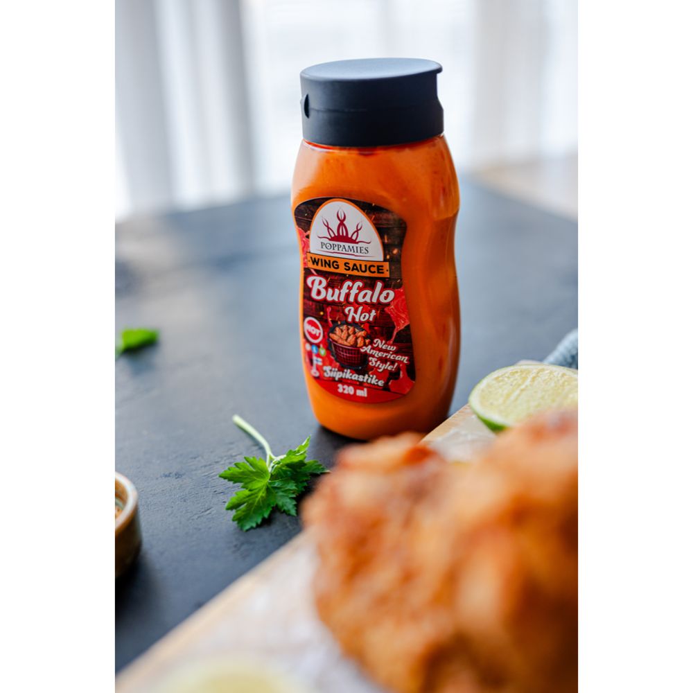 Poppamies Wing Sauce Buffalo Hot siipikastike 320 ml