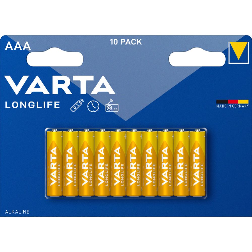 VARTA Longlife AAA patareid, 10 tk