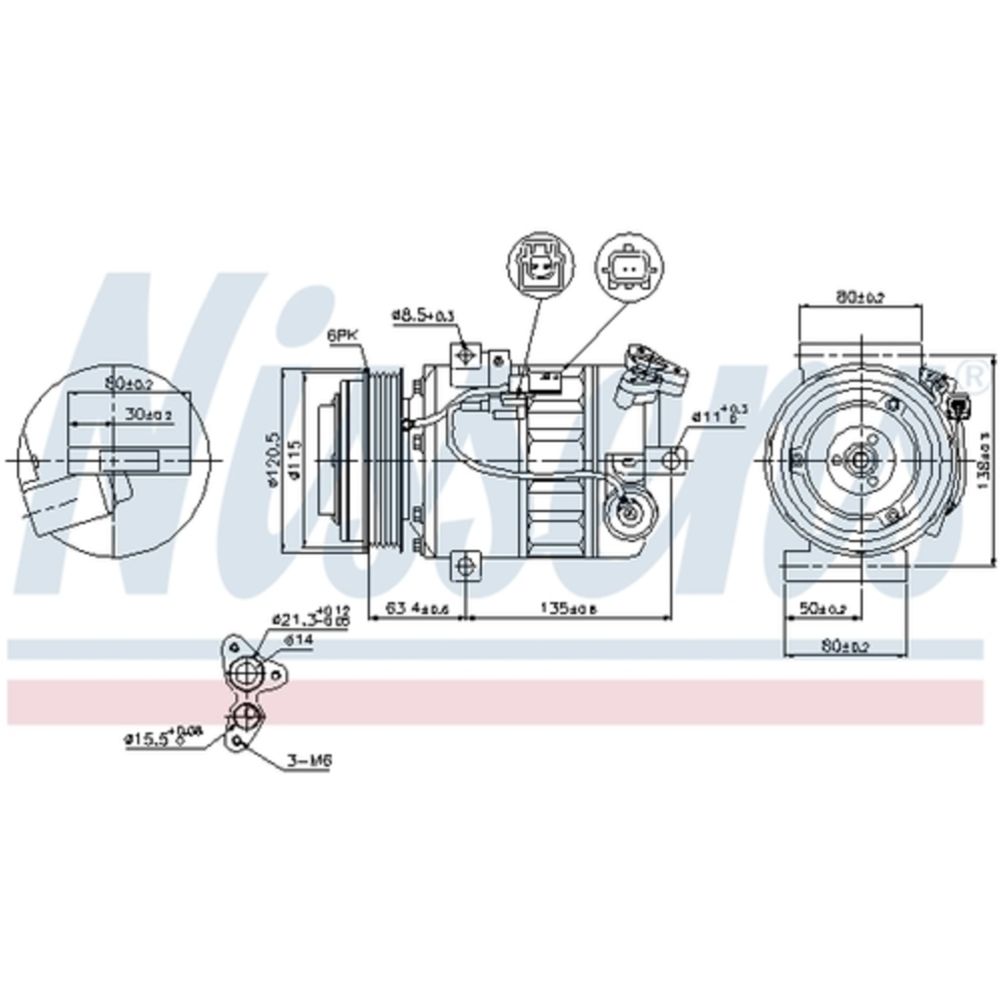 Ilmastointilaitteen kompressori 30-04014