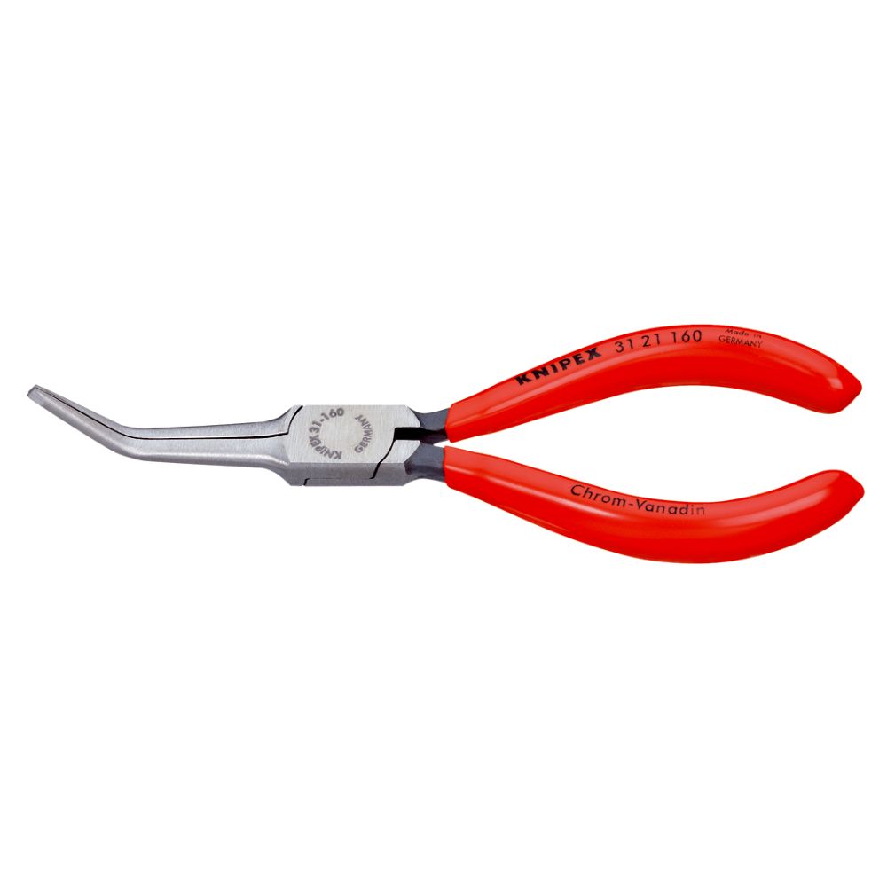 Knipex® 31 11 160 spetstång med böjda, tunna och platta spetsar 160 mm
