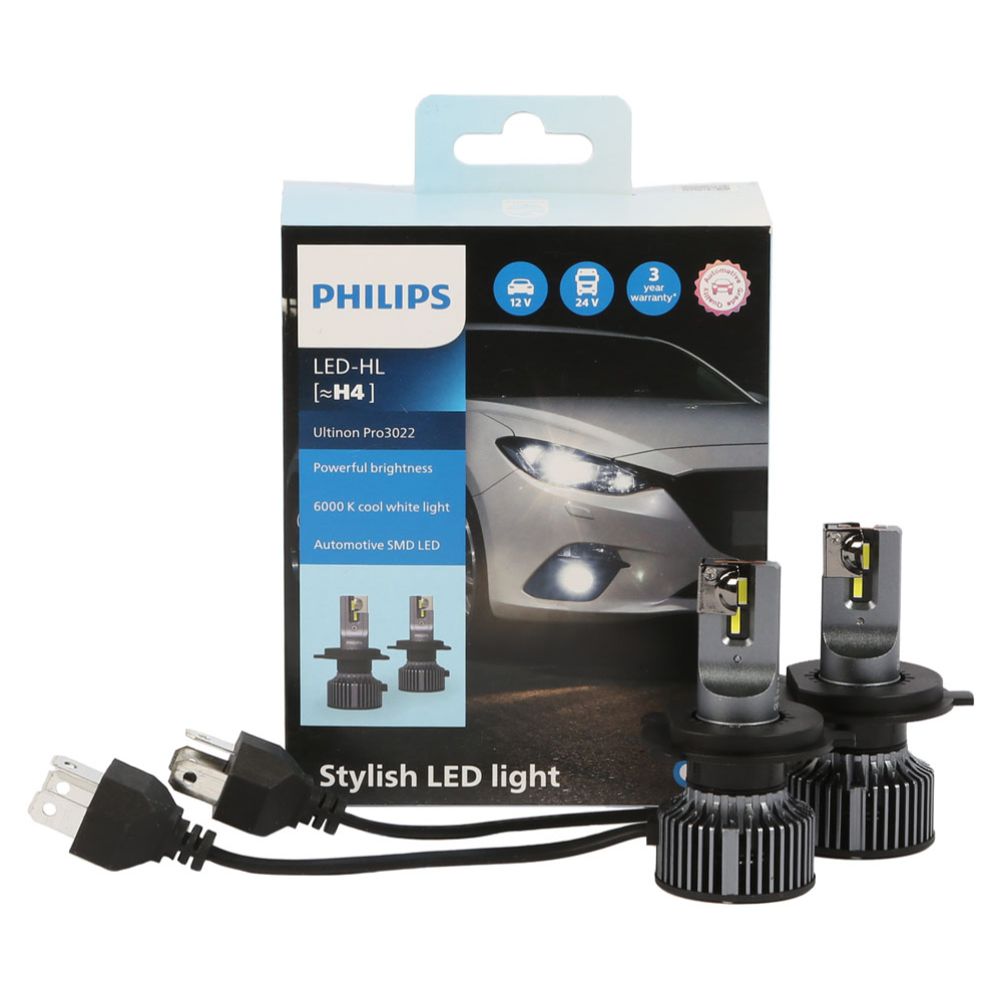 Philips Ultinon Pro 3022 LED H4 ajoneuvopolttimopari