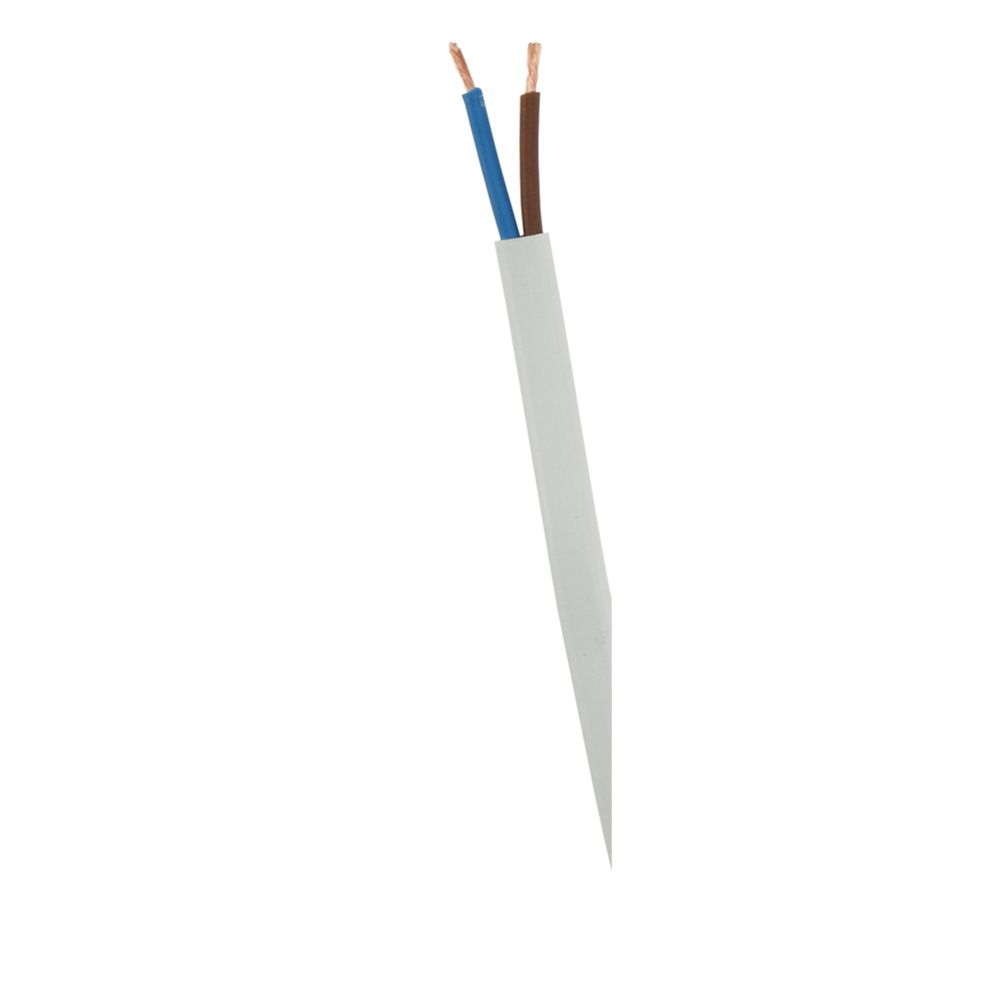 Harju asennuskaapeli MSO 2 x 0,75 mm² valkoinen 5 m