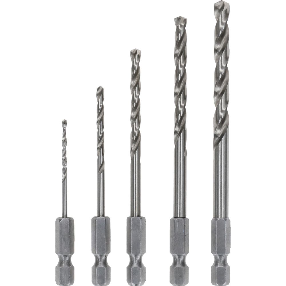 Bosch metalliporanteräsarja 1/4" kanta 2,0-6,0 mm 5 osaa