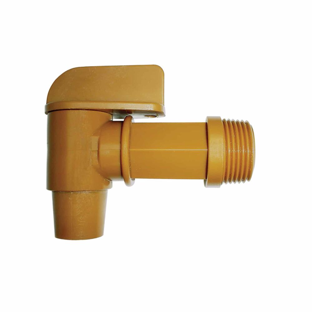 KABI fatkran i polyeten med 3/4" BSP utvändig gänga
