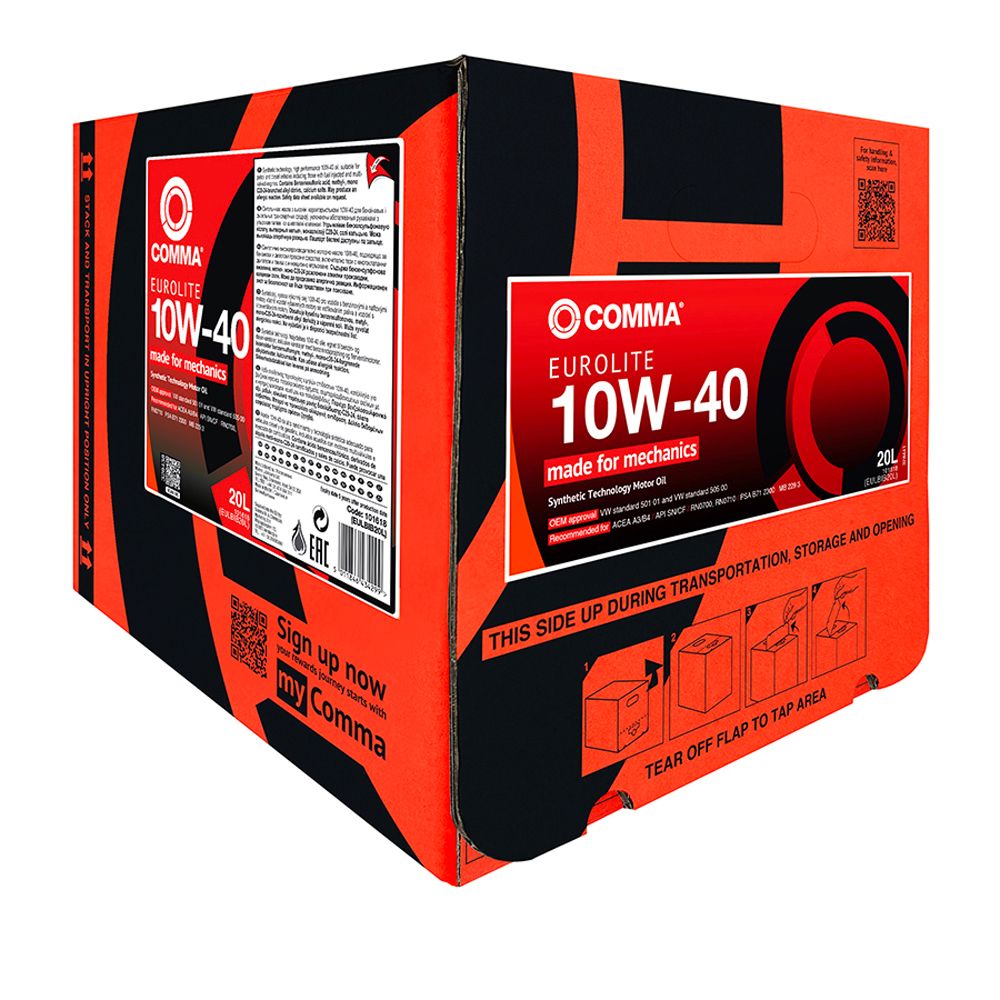 Comma Eurolite 10W40 BIB 20L Moottoriöljy
