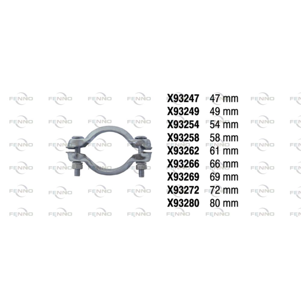 Pakoputkikiristin Renault ø49 mm