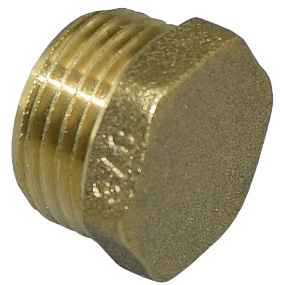 Ändplugg, mässing 1/2"