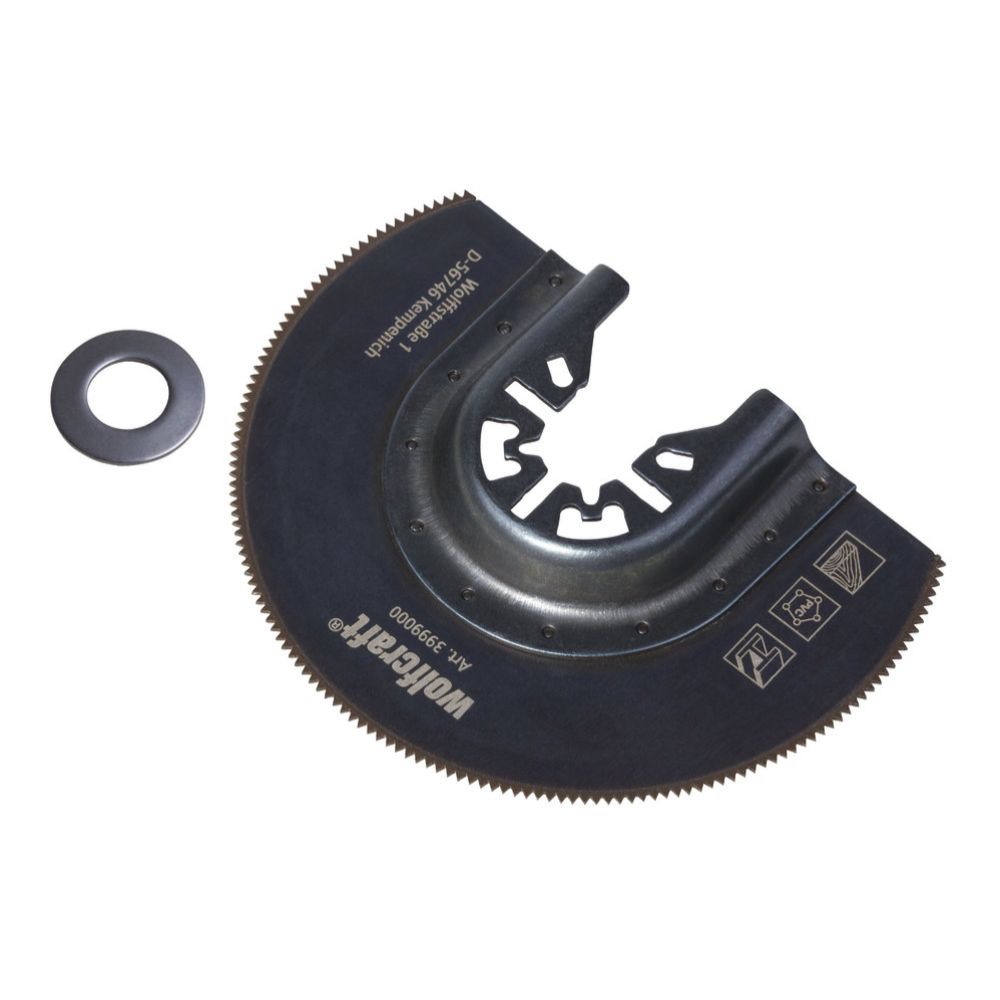 Wolfcraft® monitoimilaitteen segmenttisahanterä yleiskiinnityksellä