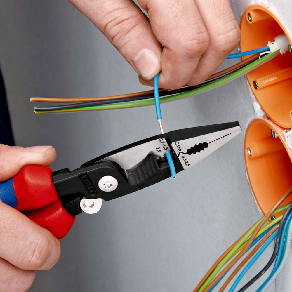 Knipex® 13 96 200 T VDE universaalsed pikkmokktangid 200 mm kukkumiskindlad