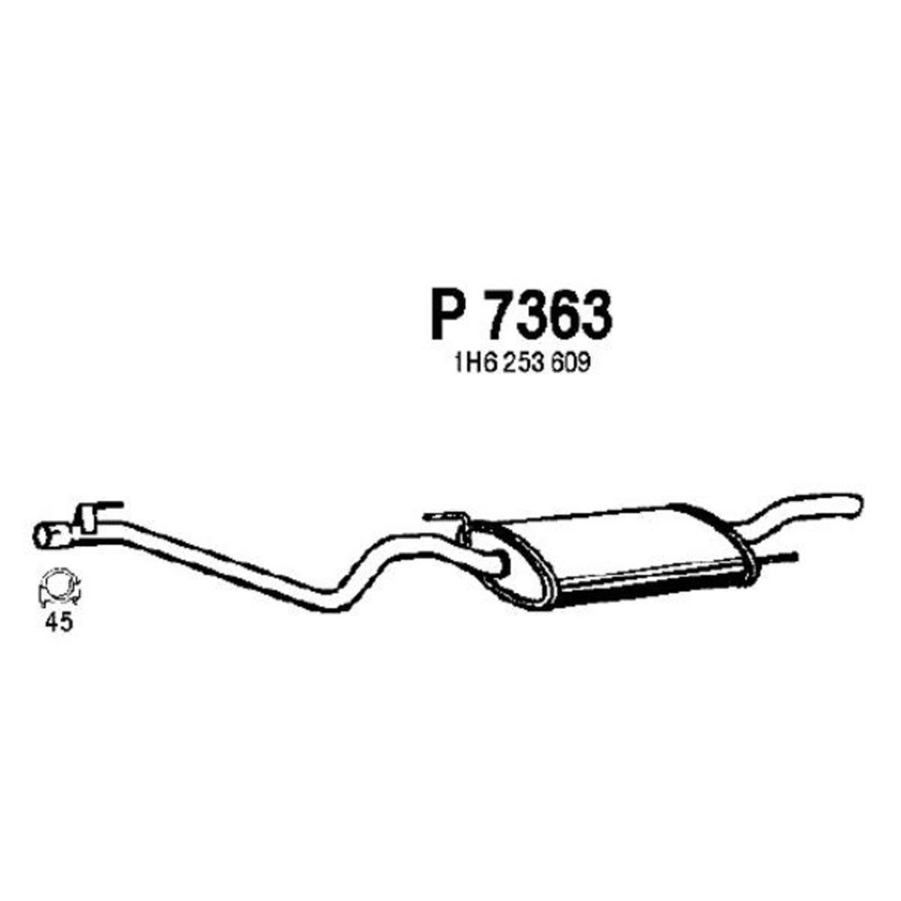 Takaäänenvaimentaja 14-7426