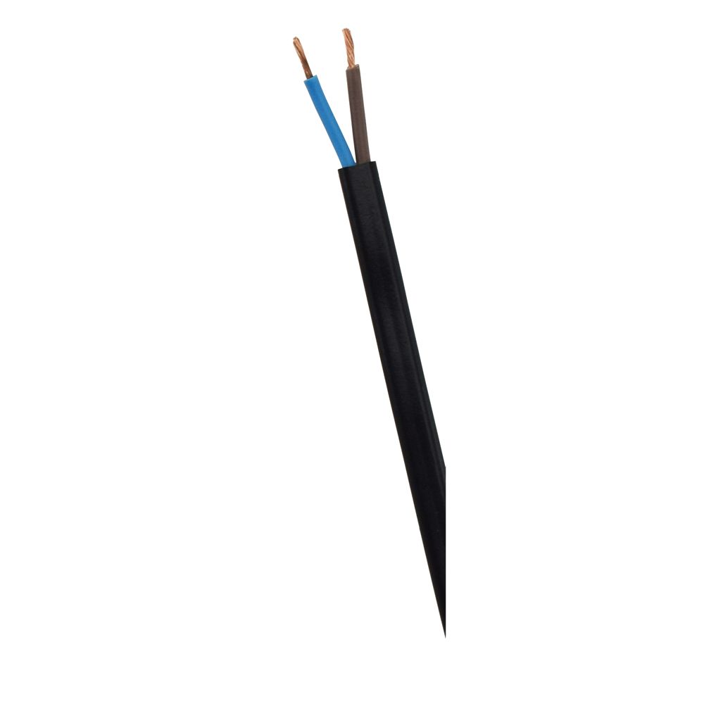 Harju asennuskaapeli MSO 2 x 0,75 mm² musta 5 m