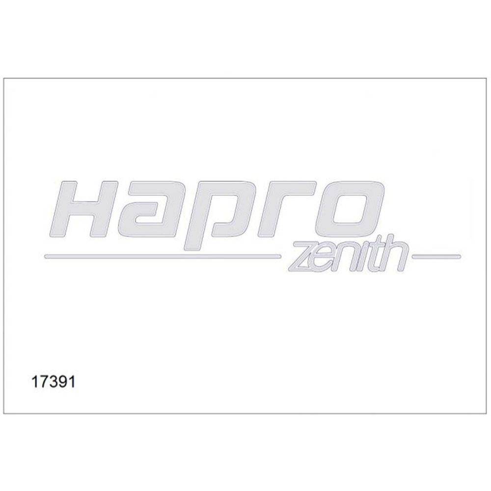 Hapro 17391 Zenith küljekleebis, hõbedane (Brilliant Black)