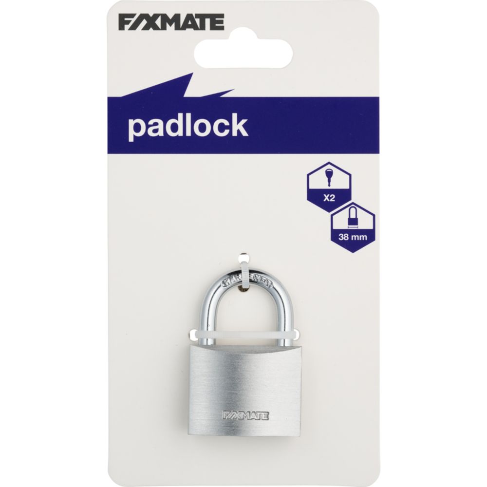 Fixmate hänglås 38 mm aluminium