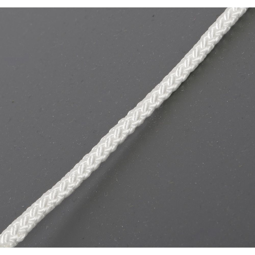 Carlmarks polyesteriköysi valkoinen 4 mm, 10 m