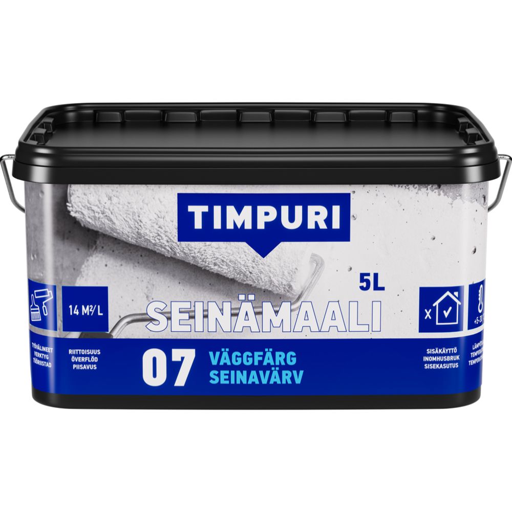 TIMPURI seinämaali 07 valkoinen 5 l
