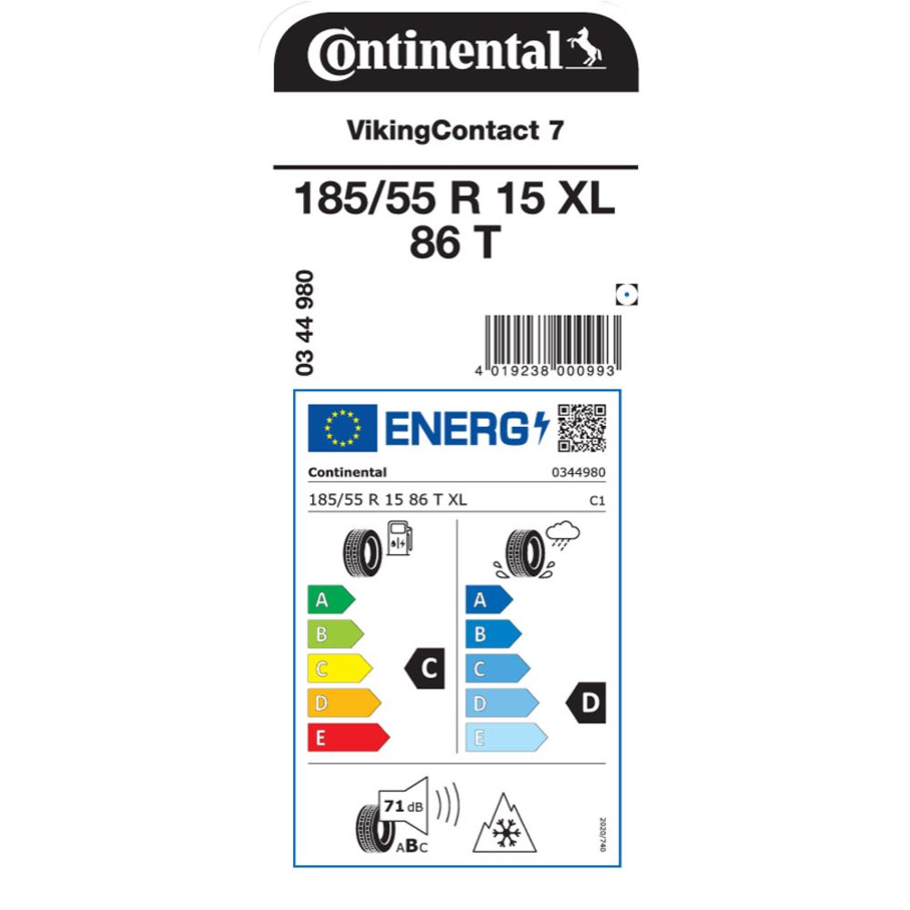 Continental VikingContact 7 185/55 R15 86T XL