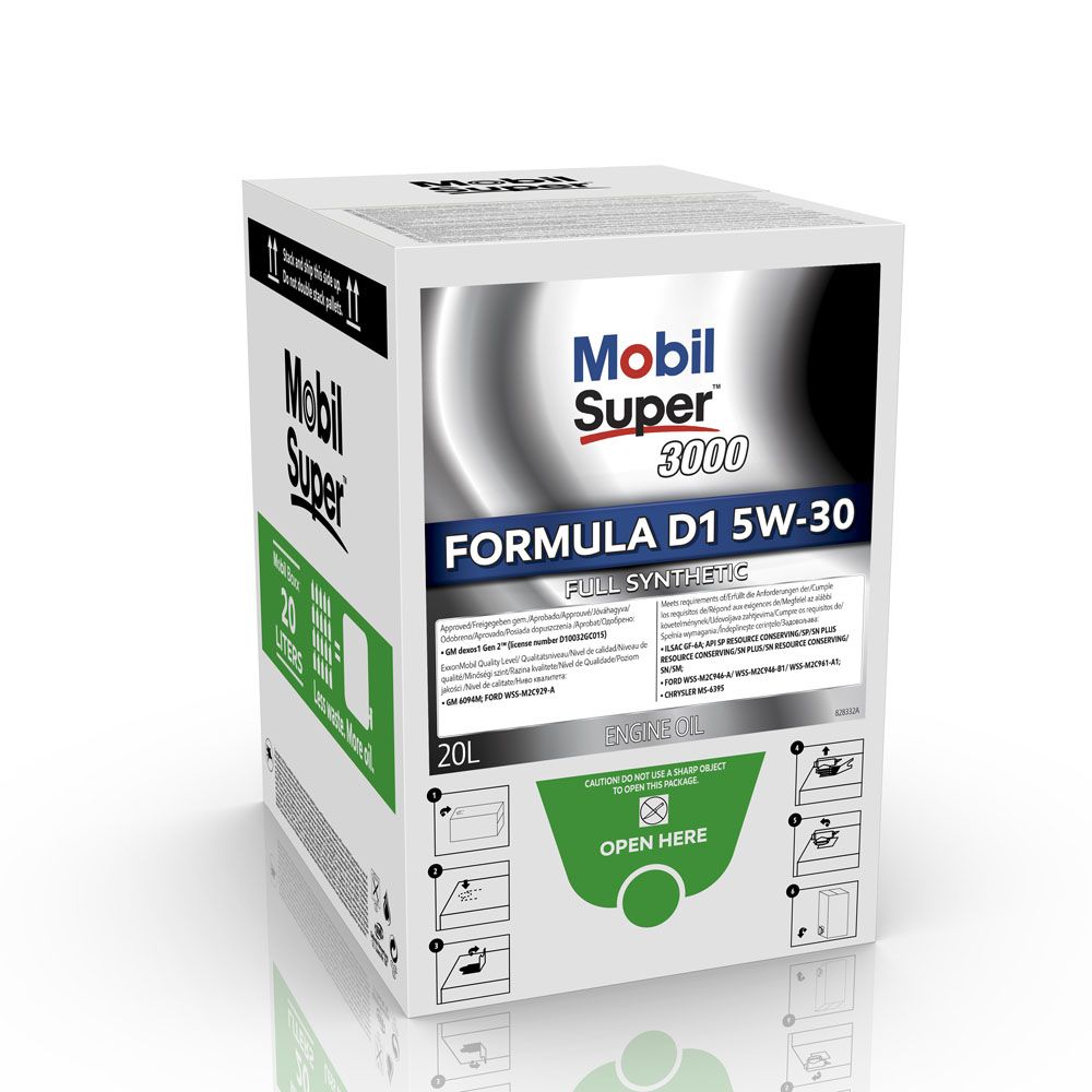 MOBIL SUPER 3000 FORMULA D1 5W-30 - bag-in-box 20 L