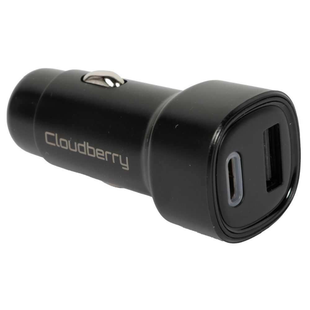 Cloudberry 4,8 A autolaadija, PD USB-C + USB-A, 48 W