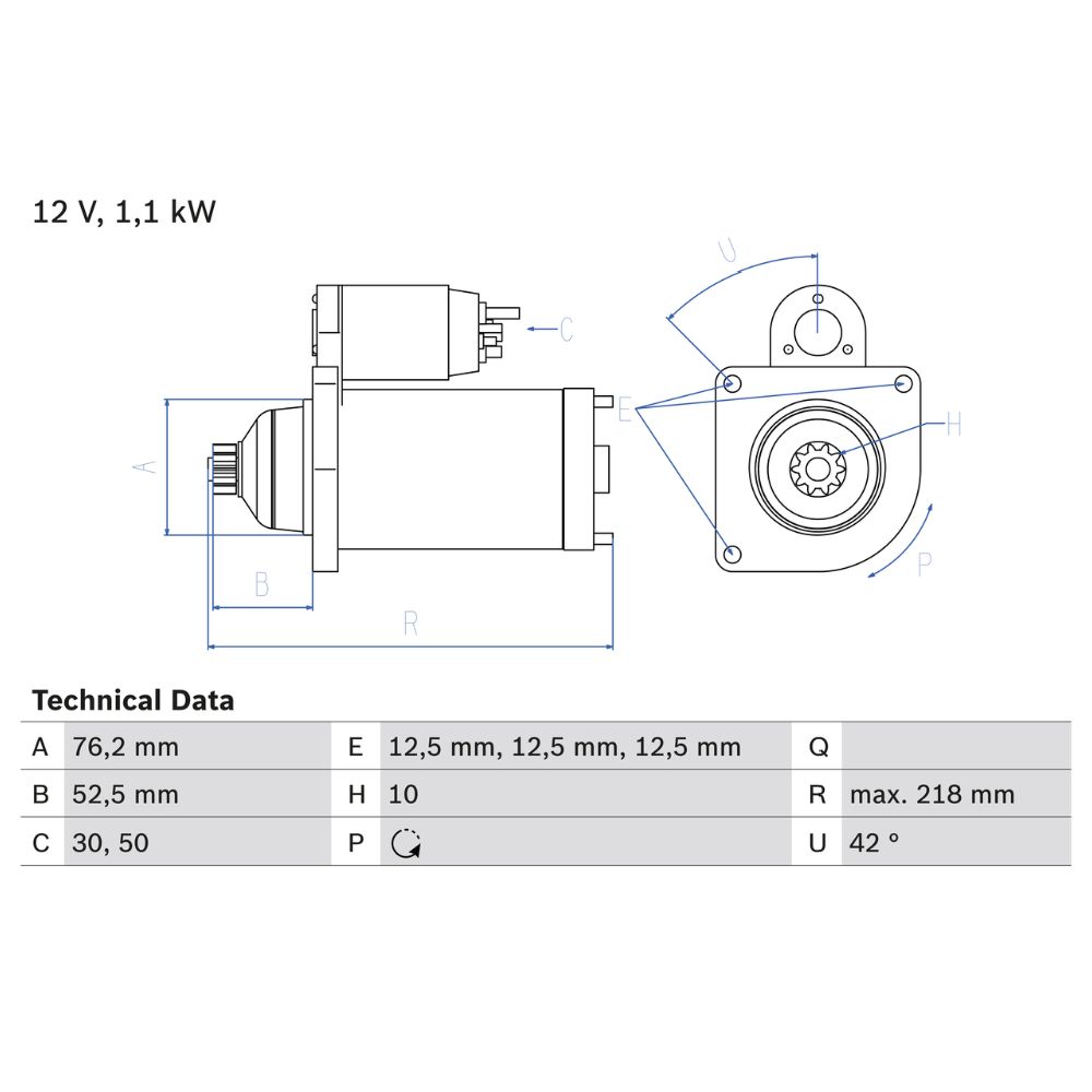 Startmotor 13-2802