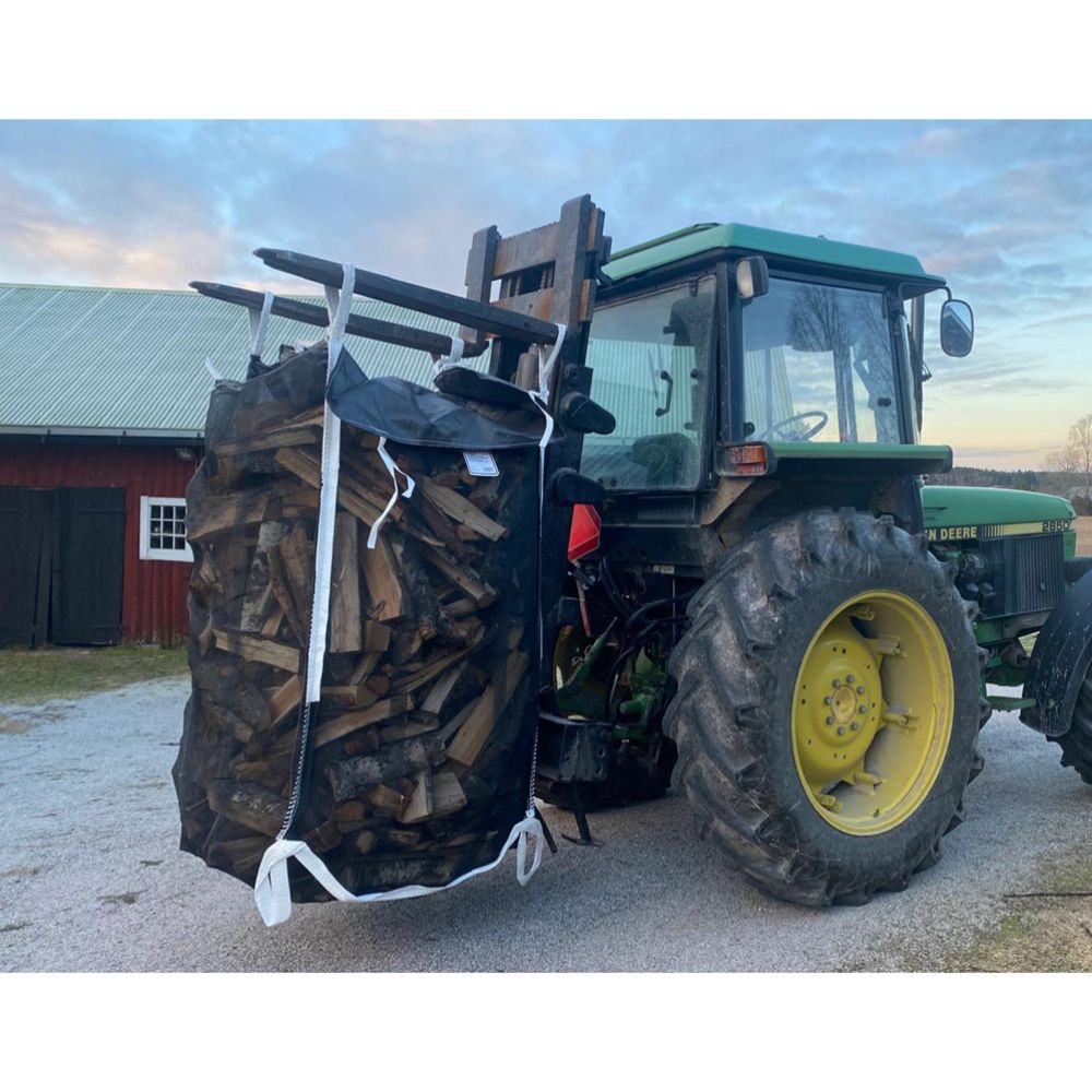 Vedsäck med överdrag extra stark 1,5 m³