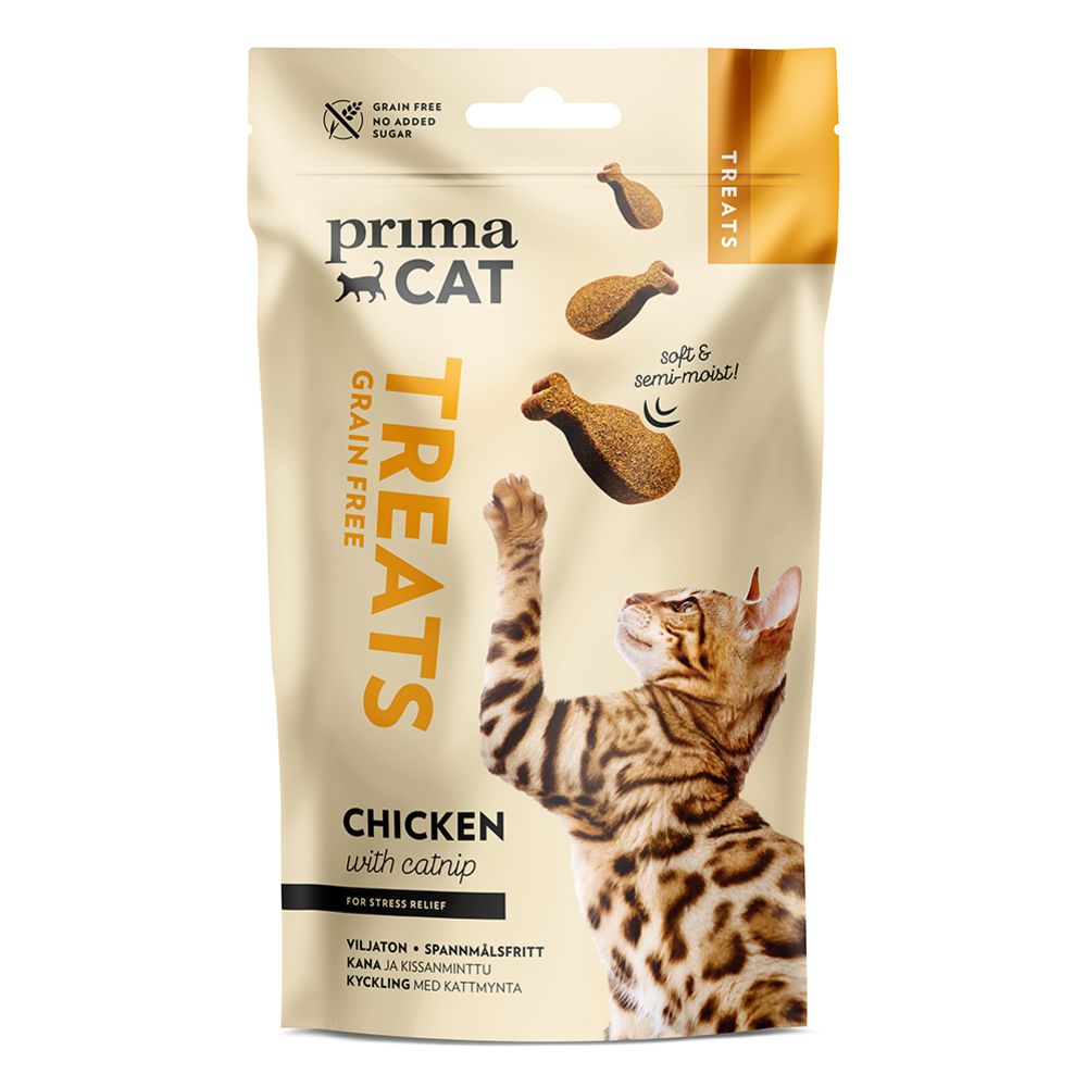 PrimaCat Treats Softy kyckling och kattmynta 50 g