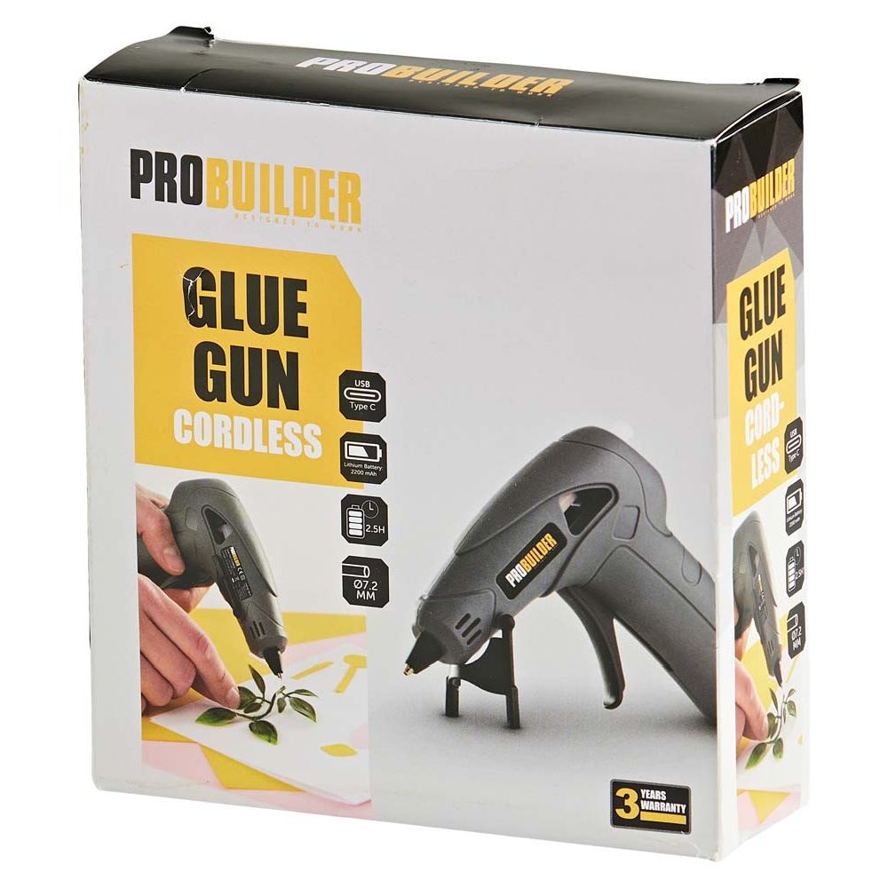 Probuilder juhtmevaba kuumliimipüstol 7,2 mm liimipulkadega