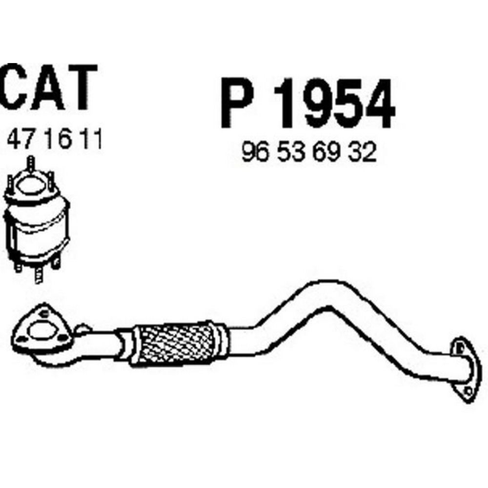 Avgasrör 14-1950