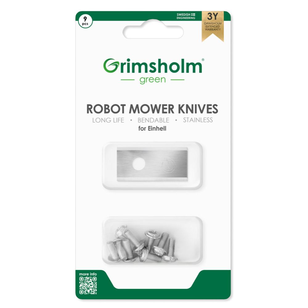 Grimsholm Green robotniiduki terad Einhell 9 tk