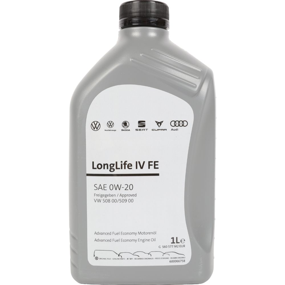 VAG LongLife IV FE 0W-20 VW 508 00/509 00 mootoriõli, 1 l