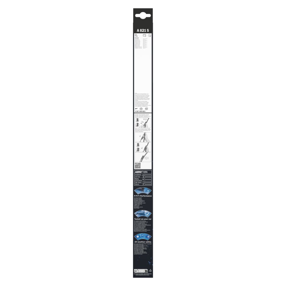 Bosch Aerotwin A821S pyyhkimensulkasarja 60+60 cm