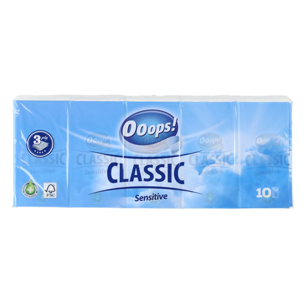 Ooops! Excellence näsduk 10 x 10 st.