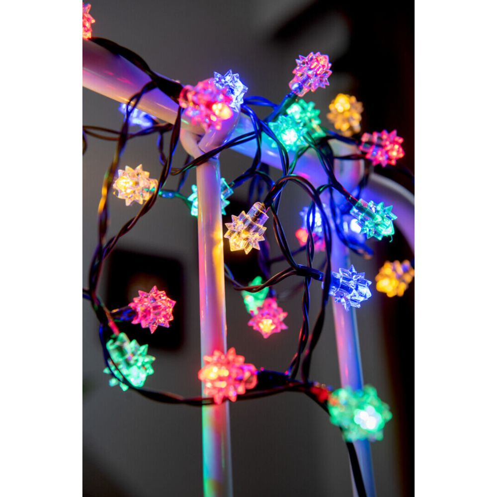 Airam Snöflinga 40 LED-ljusslinga färgmix IP20
