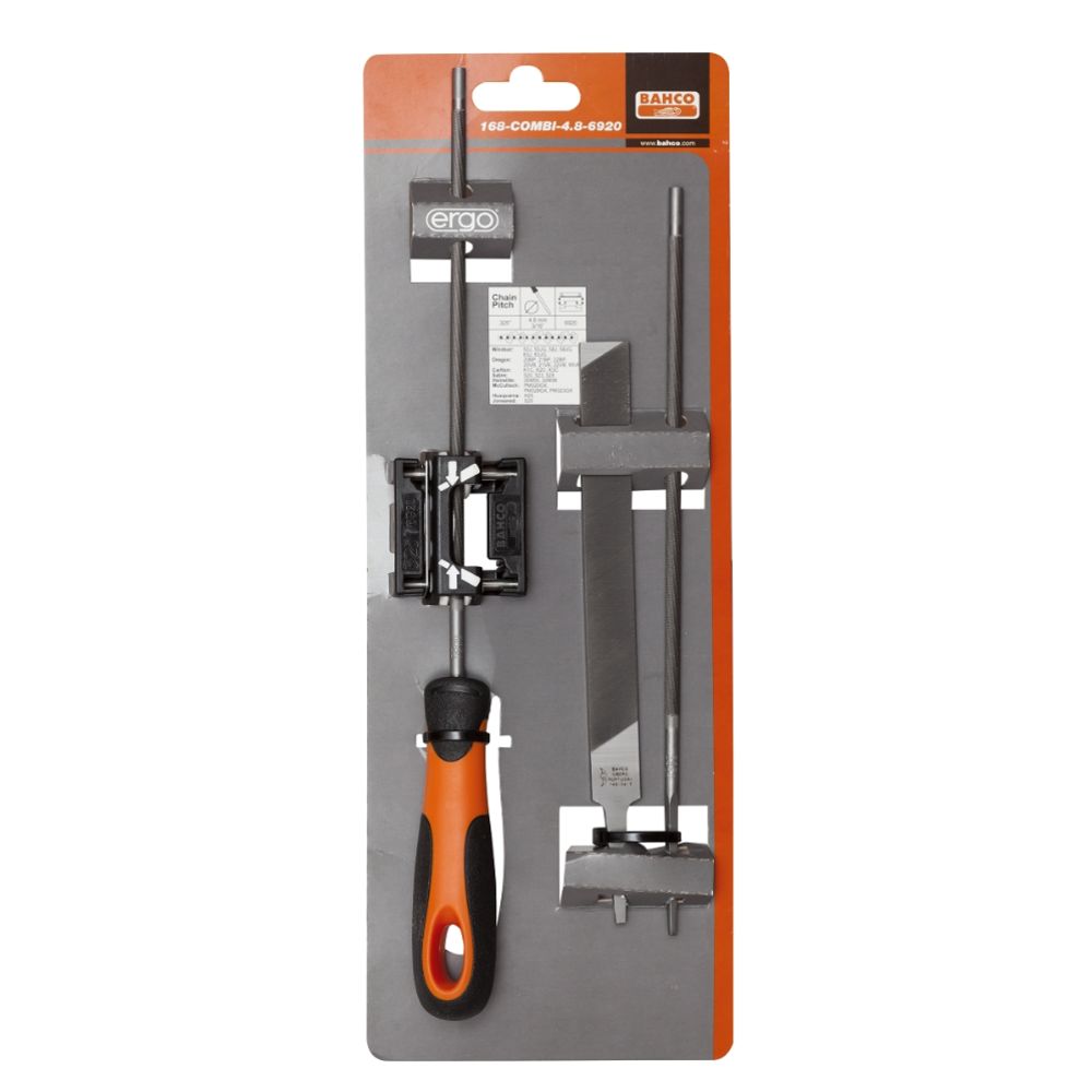 Bahco 168-COMBI-4.0-6922 juhitav mootorsaeviili komplekt 4,0 mm