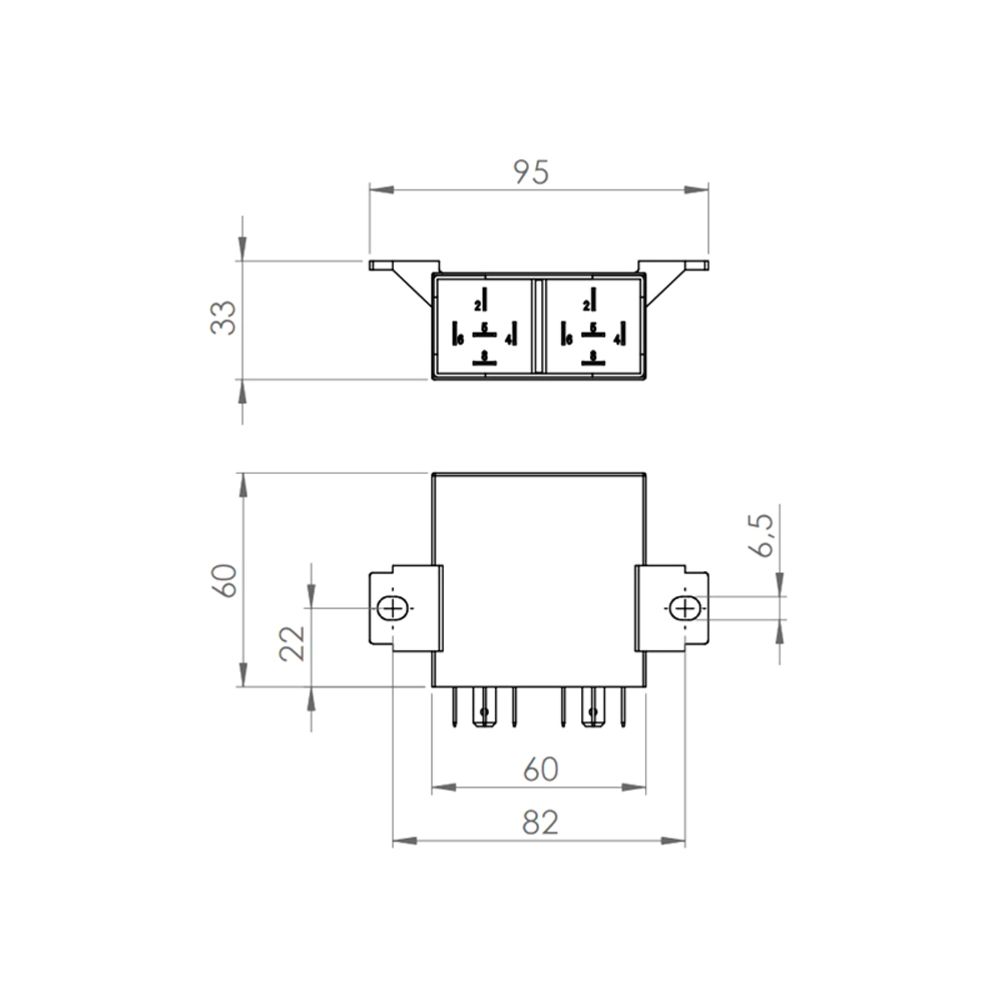 XBB PowerUnit 6 lisäkytkentärele 12/24V