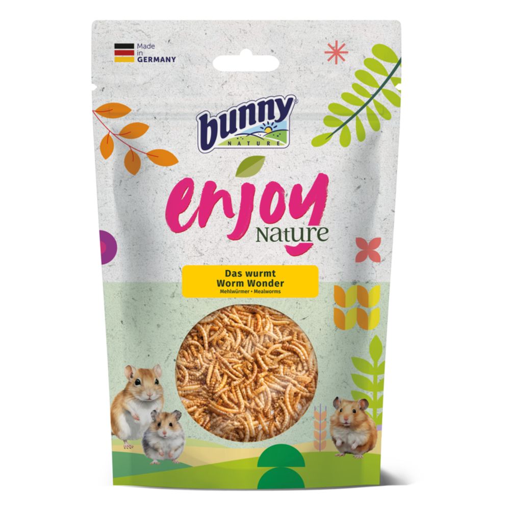 Bunny Nature EnjoyNature Worm Wonder jauhomadot hamstereille ja hiirille 60 g