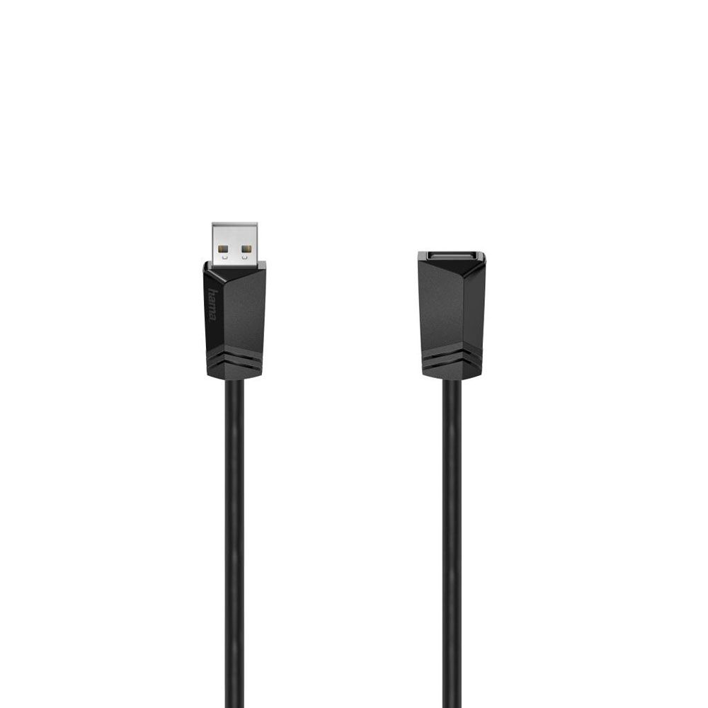 Hama USB-kabel, USB-A hane – USB-A hona, USB 2.0, 480 Mbit/s, 1,5 m