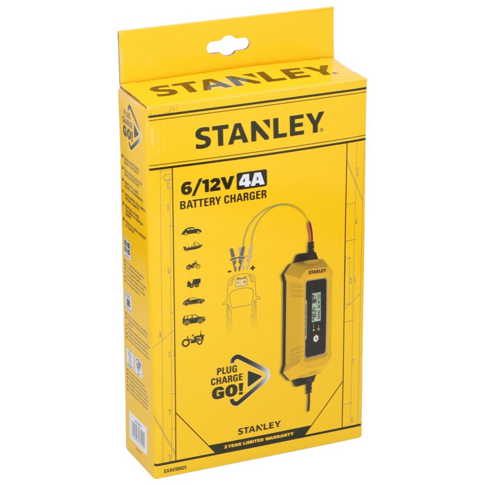 Stanley underhållsladdare 4 A 6/12 V 230 V