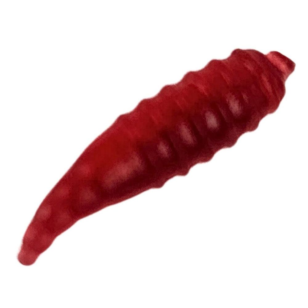 Jasu fluglarvsimitation röd 1,5 cm, 30 st.
