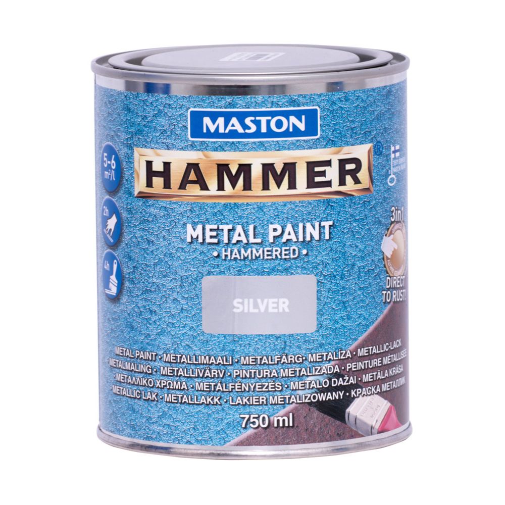 Maston Hammer metallfärg silver 750 ml