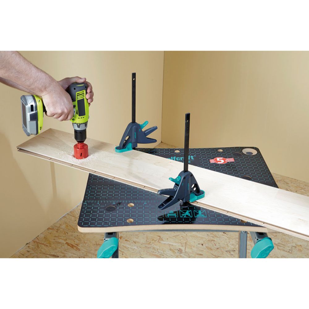 Wolfcraft® PRO 65-150-W pikapuristin työpöytiin