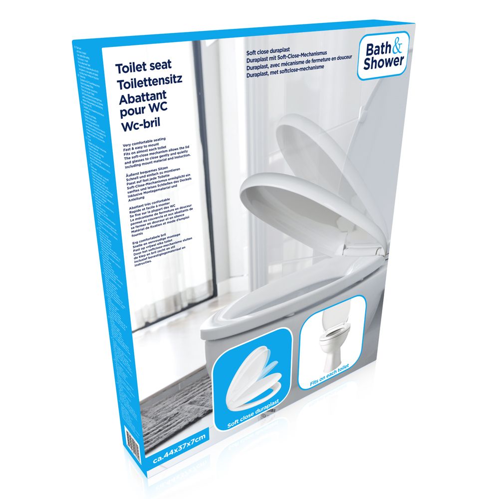 Bath & Shower WC-iste "soft close", valge
