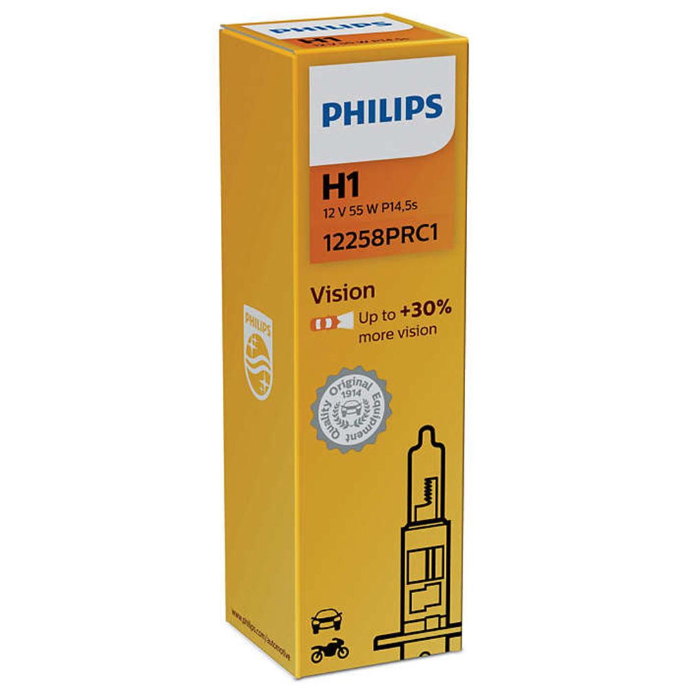 Philips Vision H1-polttimo +30% 12V 55W