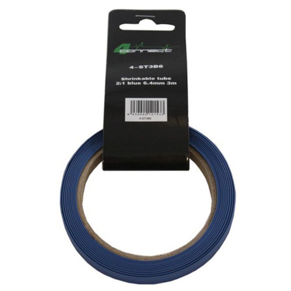 FOUR Connect krympslang, 2:1 blå 6,4 mm 3 m