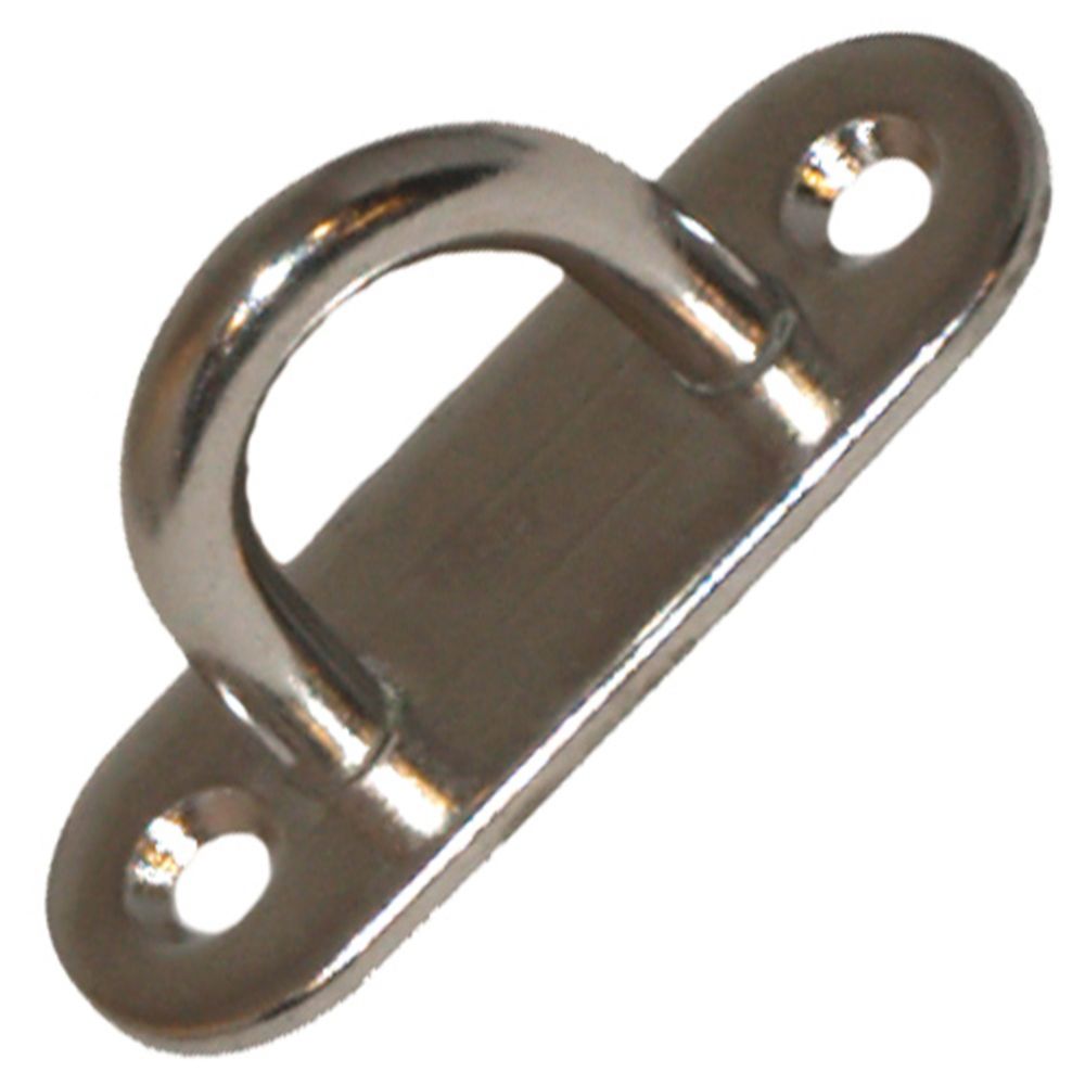 Ovaalne aasaga plaat, 45 x 15 mm, AISI 316