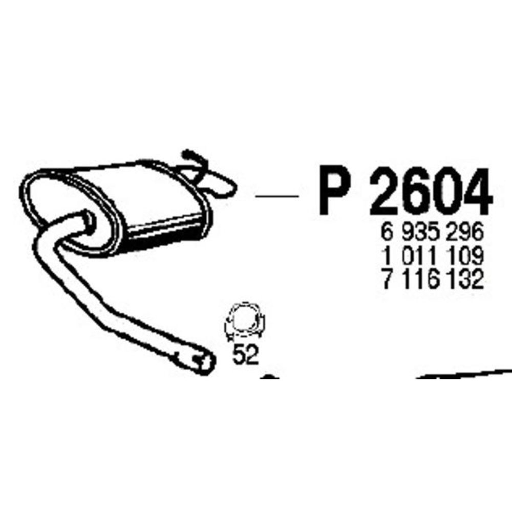 Takaäänenvaimentaja 14-2665