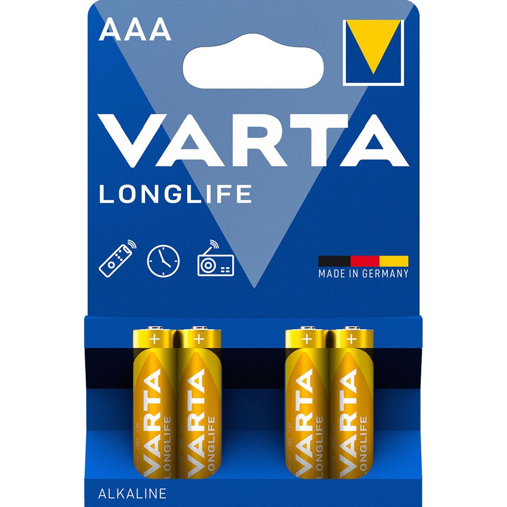 VARTA Longlife AAA batteri 4 st.