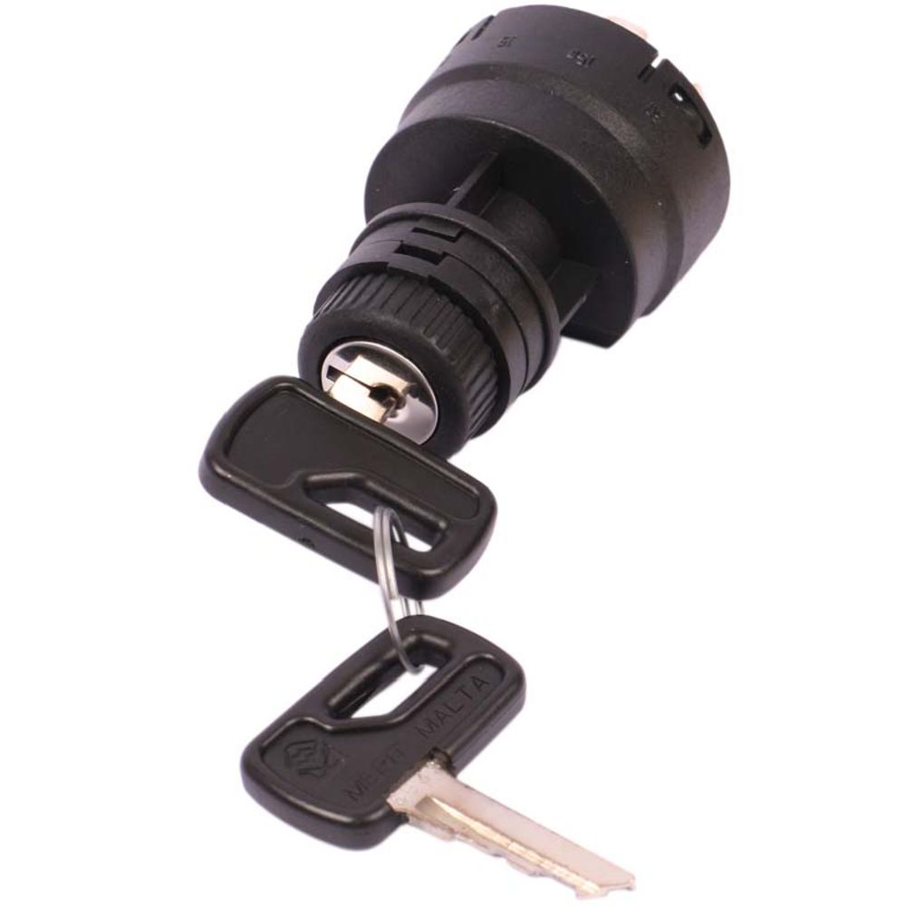 Virtalukko bensamoottorit "DeLuxe" (1-0-1+start / 5xlaattaliitin / ø19,0x8,0 mm asennusreikään)