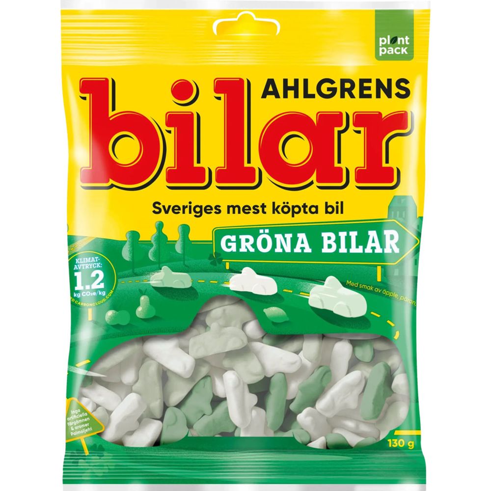 Ahlgrens Bilar Gröna Bilar makeissekoitus 130 g