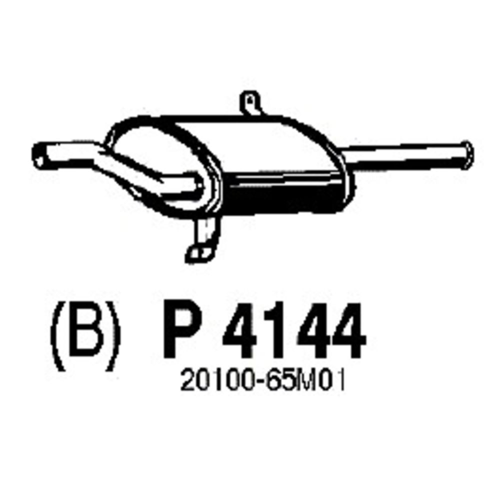 Takaäänenvaimentaja 14-4144