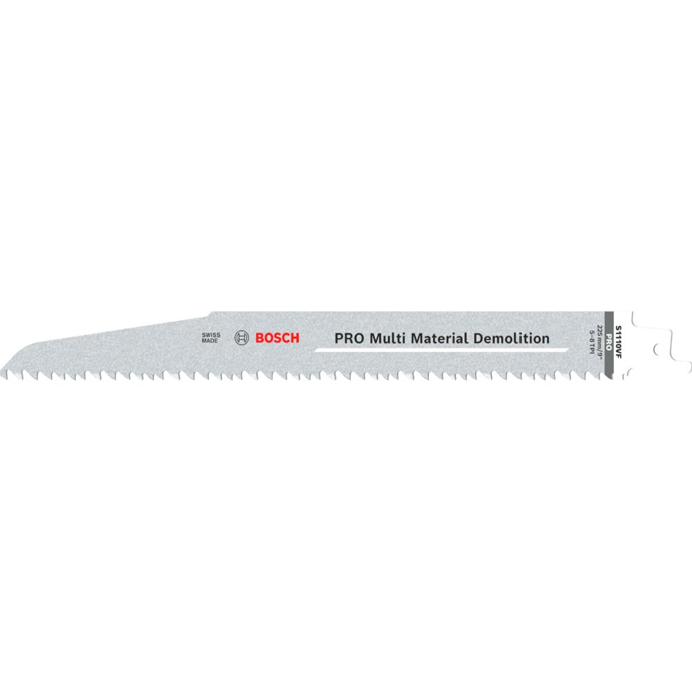 Bosch puukkosahanterä S 1110 VF Multi Material Demolition 1,6 x 22 x 225 mm, 5 kpl